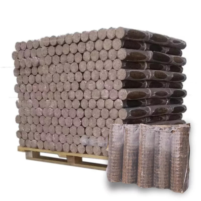 Holzbriketts Confort – Palette 96 Pakete à 5 Stück, ca. 925 kg