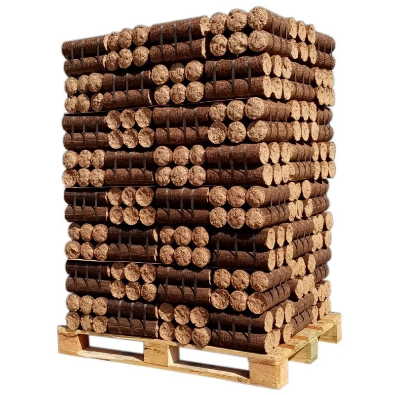 Nachtbriketts mit Miscanthus-Anteil – Palette 960 kg