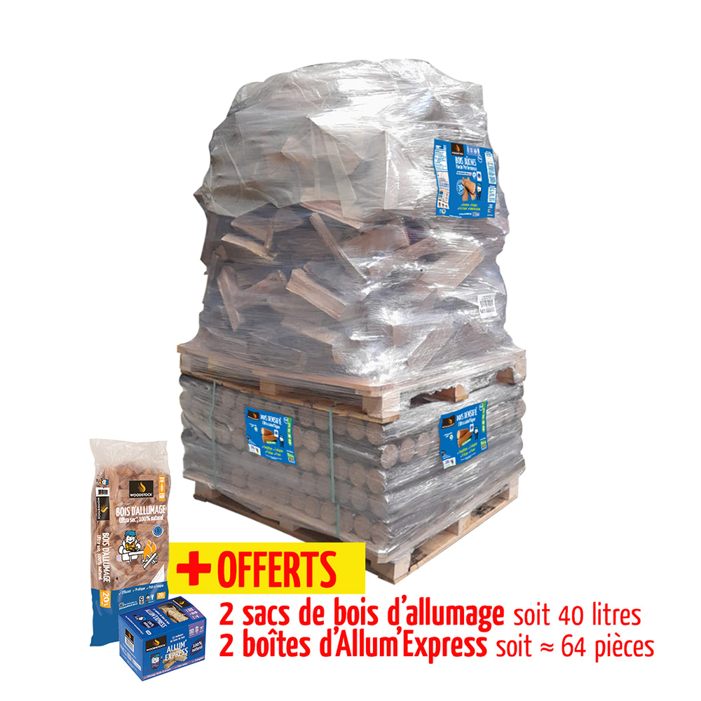 Woodstock Entdeckerpaket – Scheitholz & Holzbriketts kombiniert