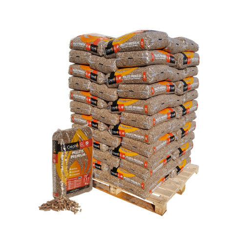 Crépito Holzpellets – 72 Säcke à 15 kg (1.080 kg)
