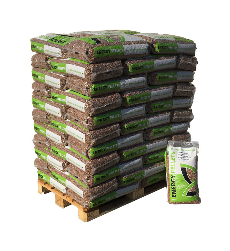 Energy Pellets Holzpellets – 66 Säcke à 15 kg (990 kg)