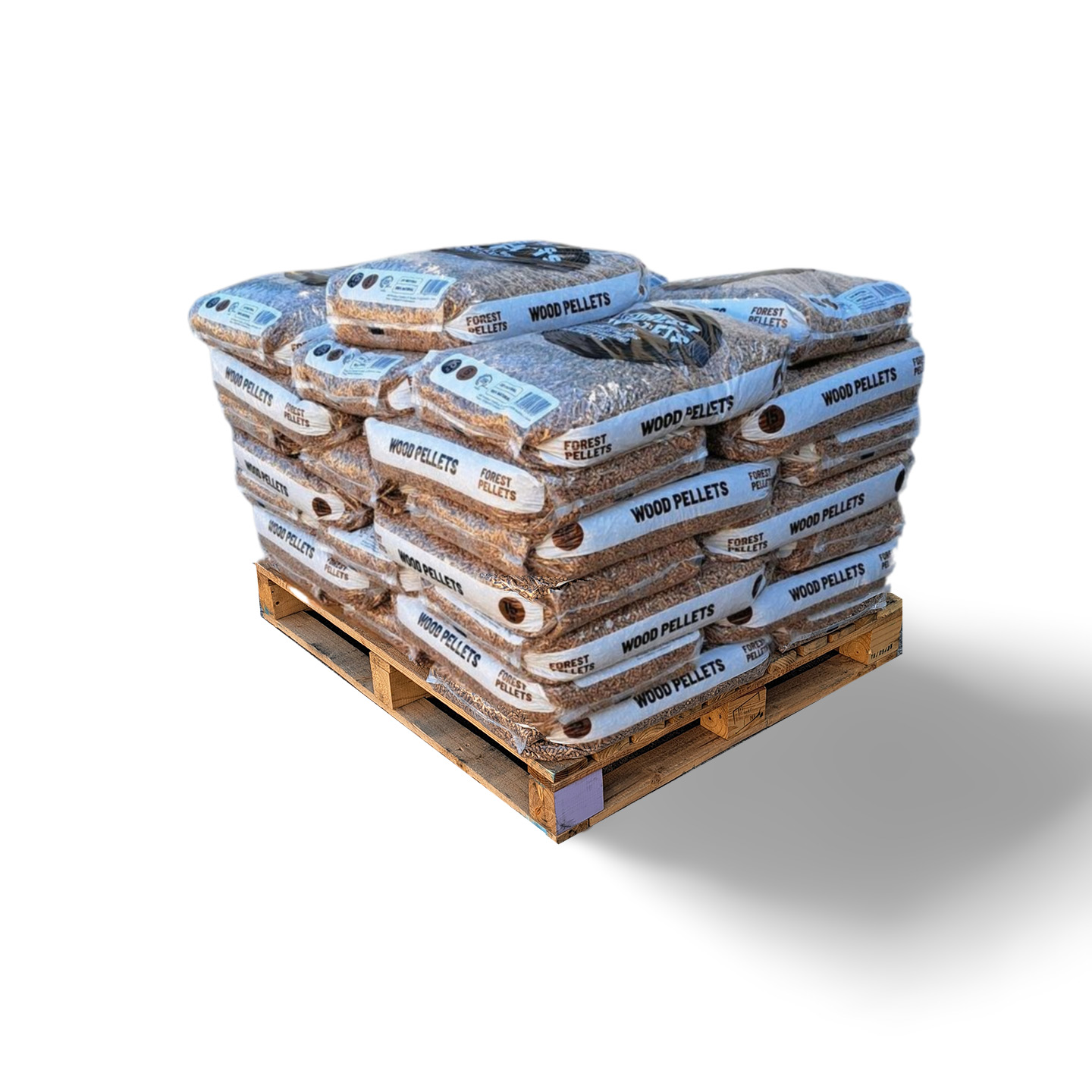 Forest Pellets Nadelholz – Halbpalette 36 Sack à 15 kg (540 kg)