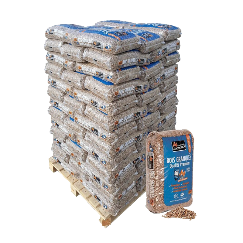 Crépito® Premium Holzpellets – Palette 72 Sack à 15 kg (1.080 kg)