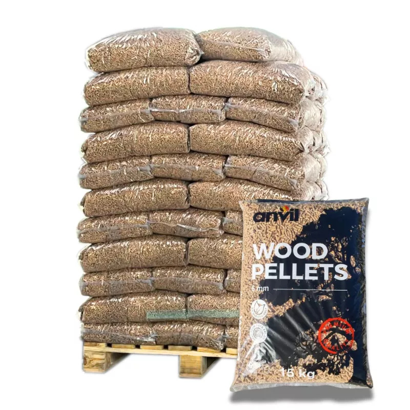 Anvil Premium Holzpellets ENplus A1 – 84 Säcke à 15 kg (1.260 kg)