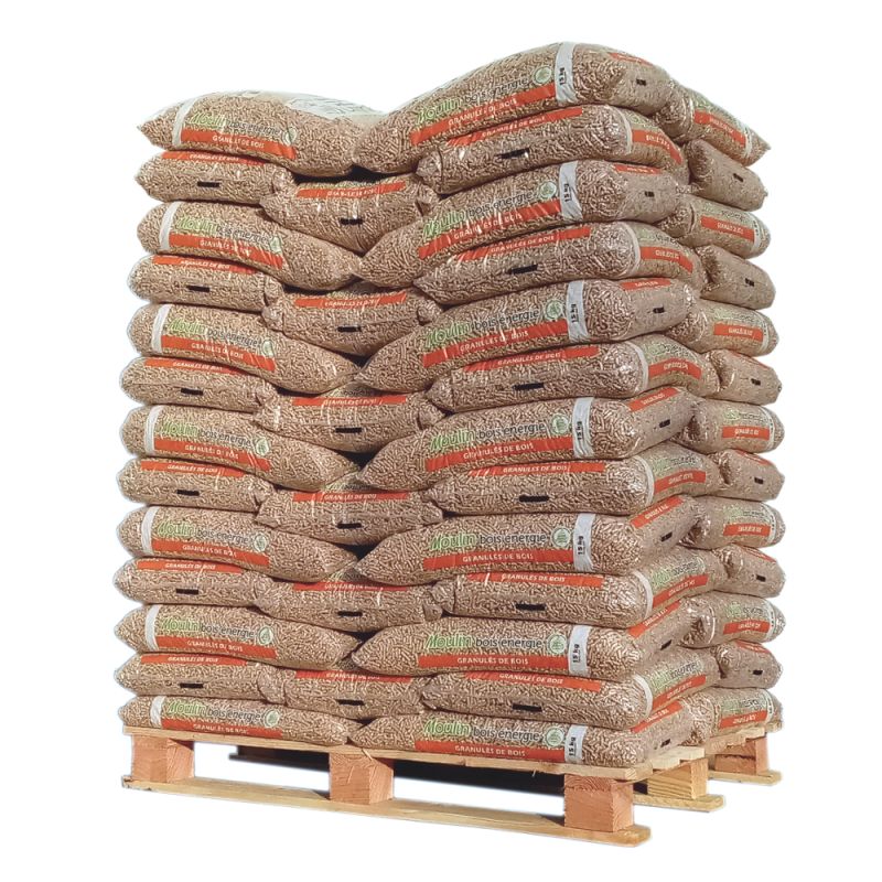 Moulin Bois Énergie Holzpellets – 65 Säcke à 15 kg (975 kg)