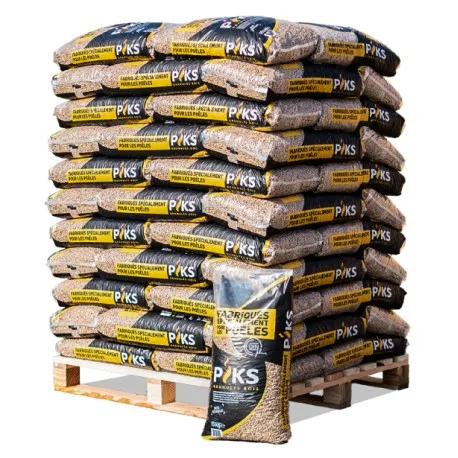 Piks Holzpellets DINplus für Pelletöfen – 66 Säcke à 15 kg (990 kg)