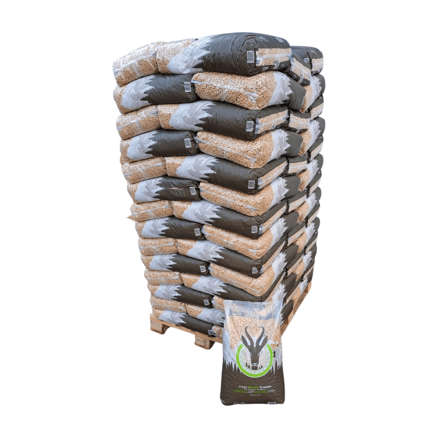Stark Pellet Holzpellets – Vollpalette 70 Säcke à 15 kg (1.050 kg)